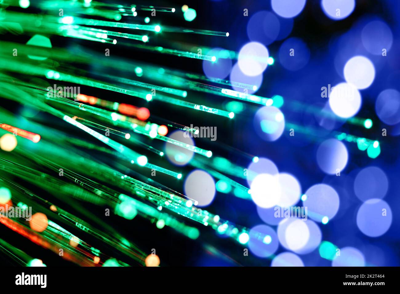Glowing blue orange fiber hi-res stock photography and images - Alamy