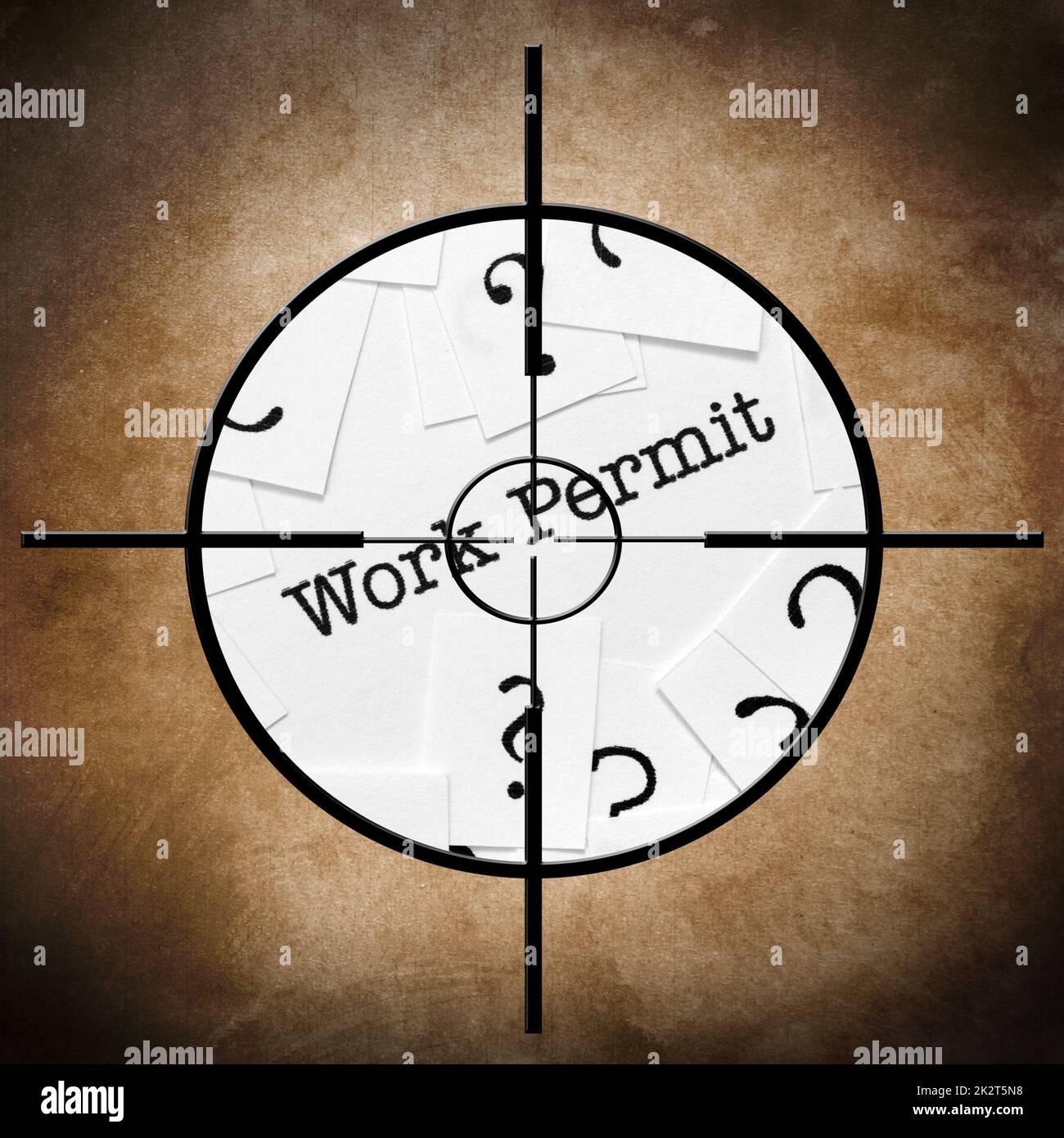 Work permit target Stock Photo Alamy