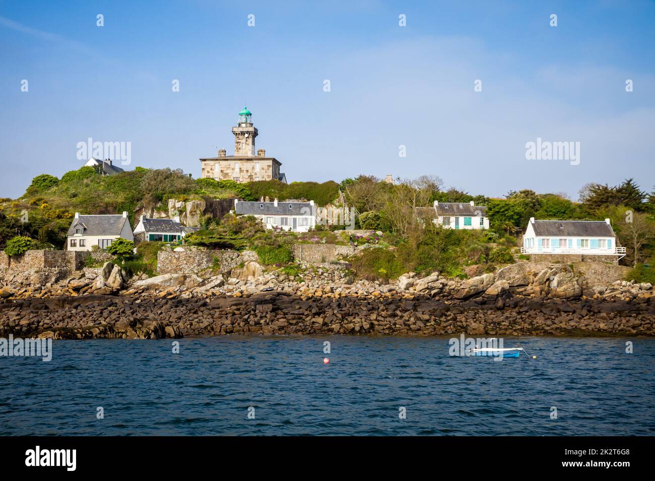 Chausey island landscape in Brittany, France Stock Photo