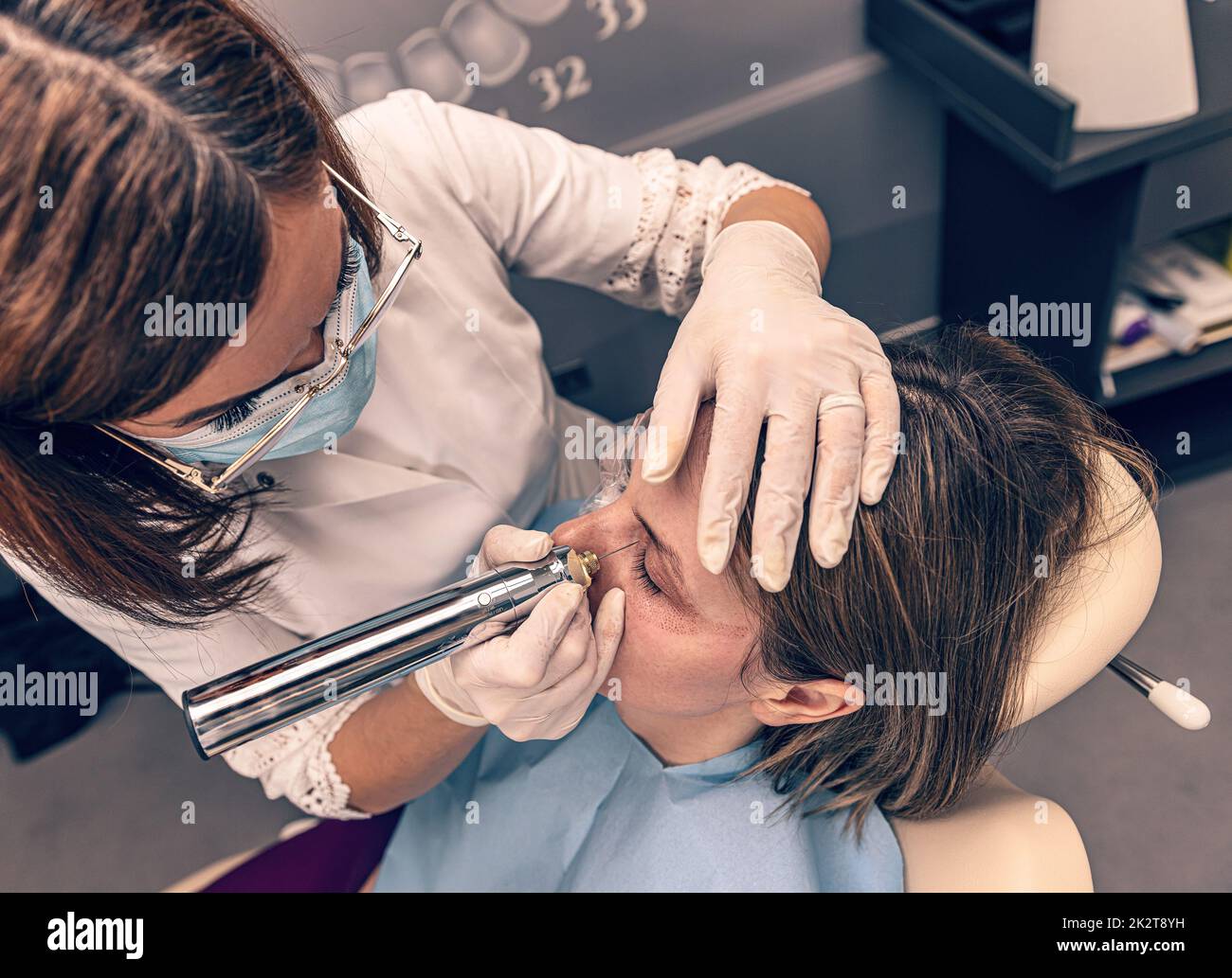 Nonsurgical cosmetic procedures Stock Photo