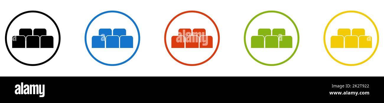 Stadium seating orange Cut Out Stock Images & Pictures - Alamy