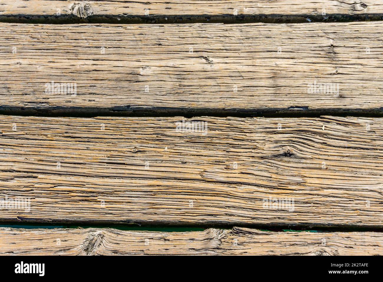 A background shot of wooden planks on a pier in Ruston, Washington. Stock Photo