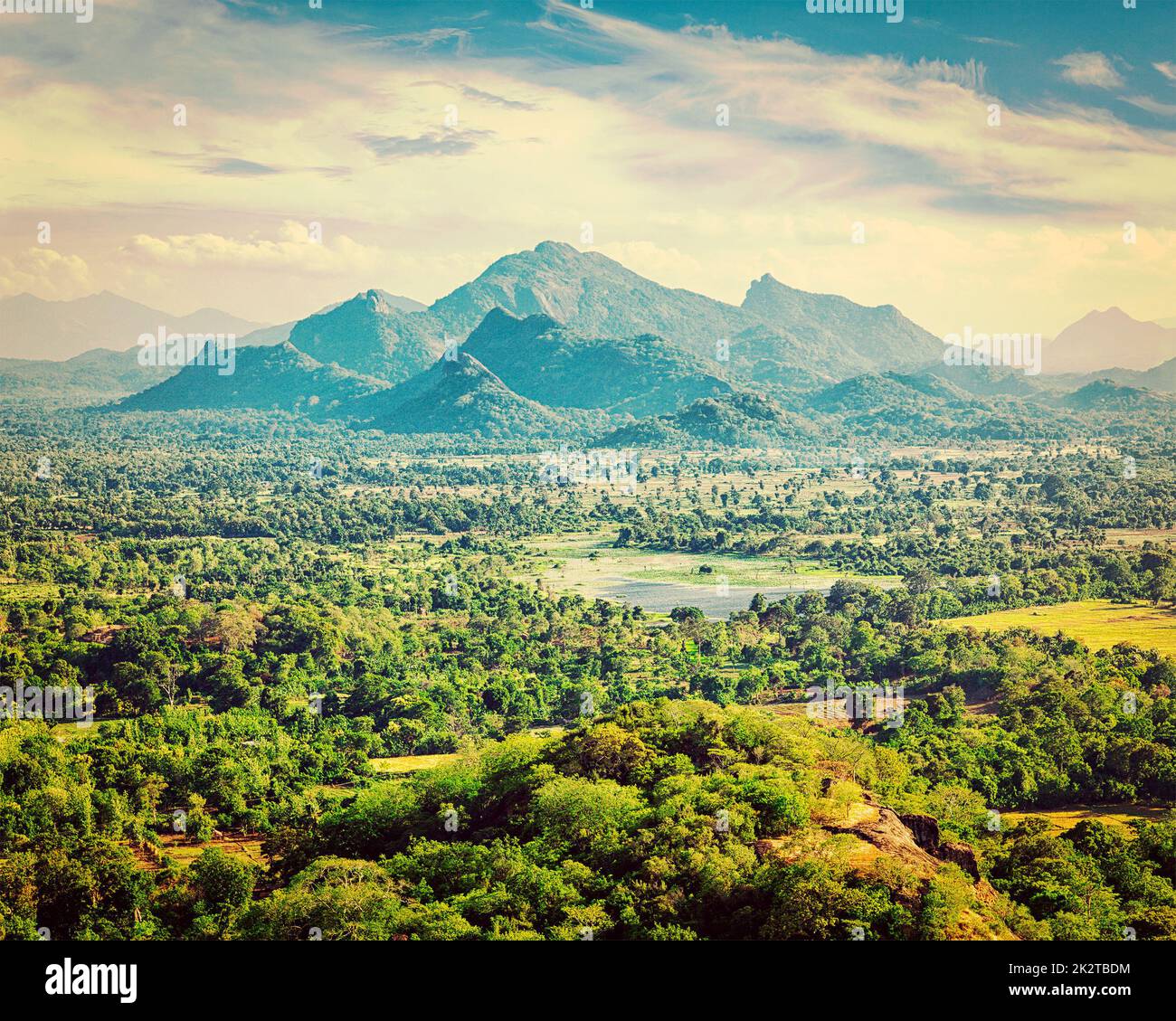 Sri Lankan landscape Stock Photo