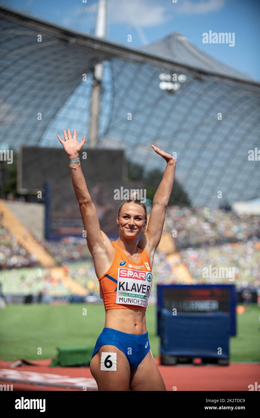 Lieke Klaver participating in the 400 meters of the European Athletics ...