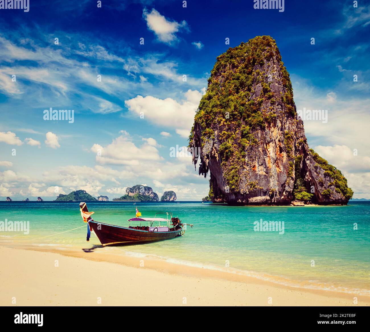 Thailand tropical vacation concept background Stock Photo