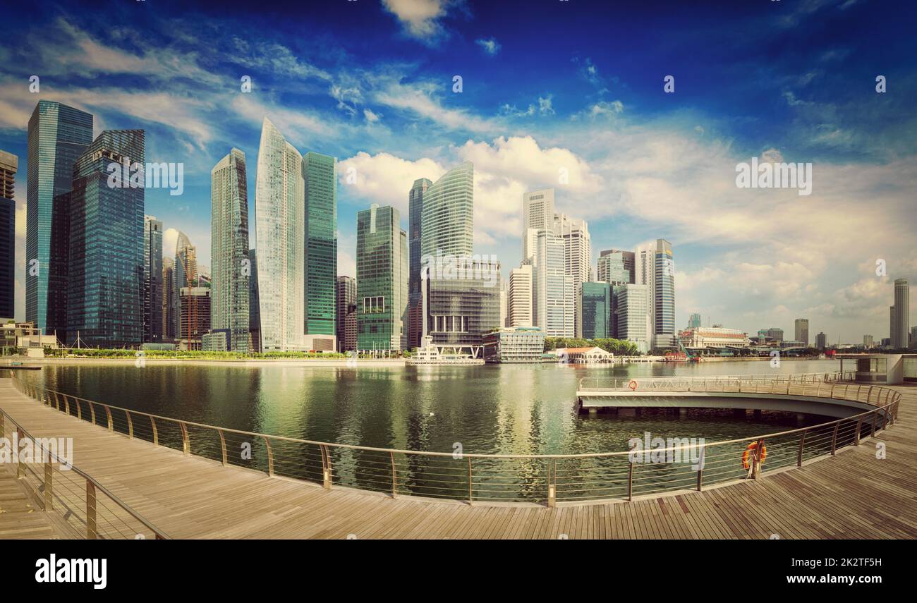 Panorama singapore downtown hi-res stock photography and images - Alamy