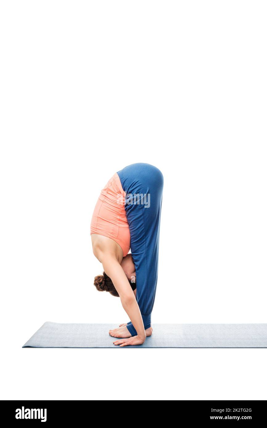 Woman doing yoga soleil yoga Photo Stock - Alamy