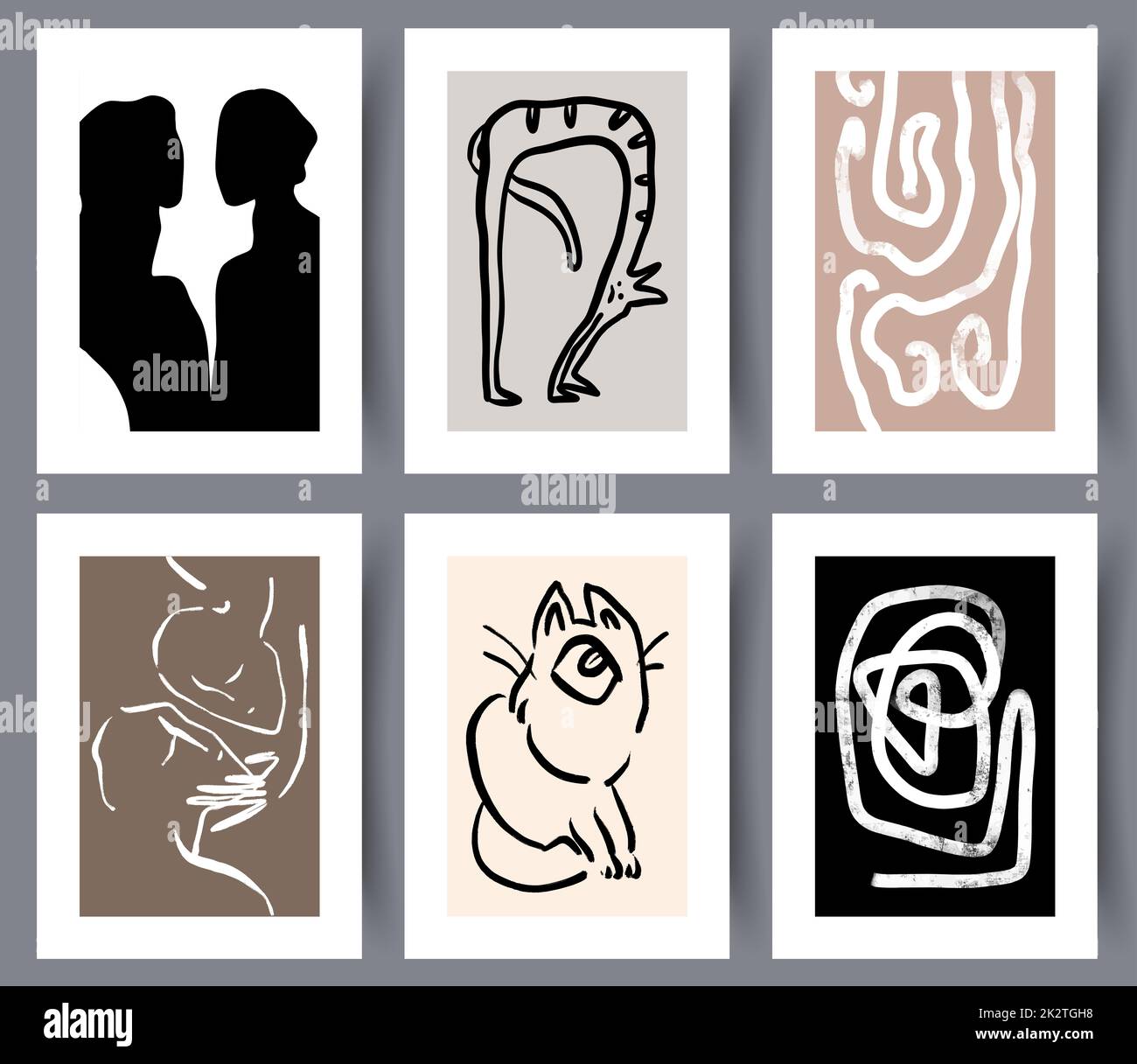 Abstract printable art wall posters for print Stock Photo Alamy