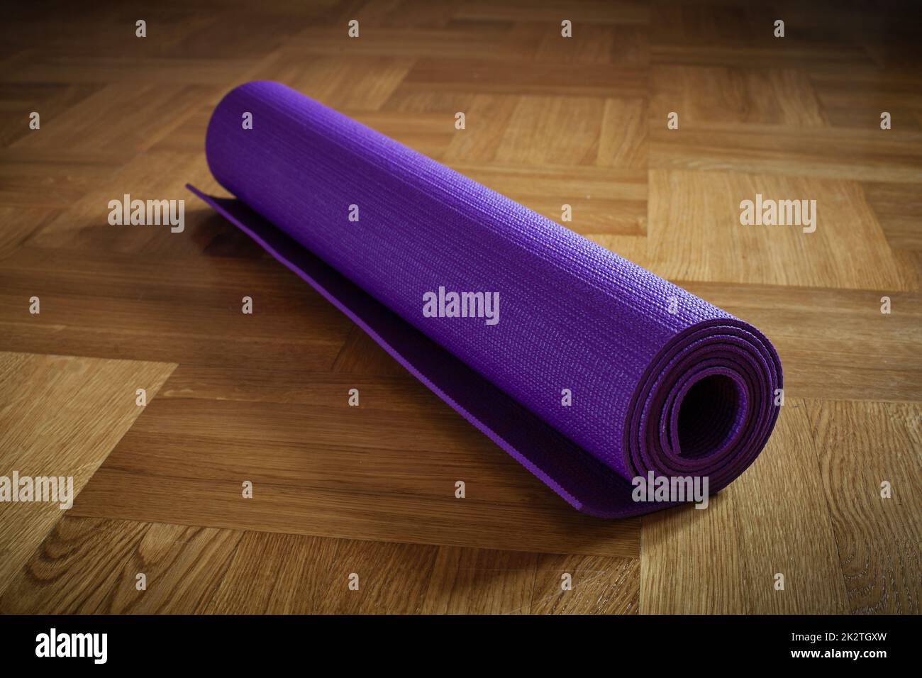 Yoga mat Stock Photo