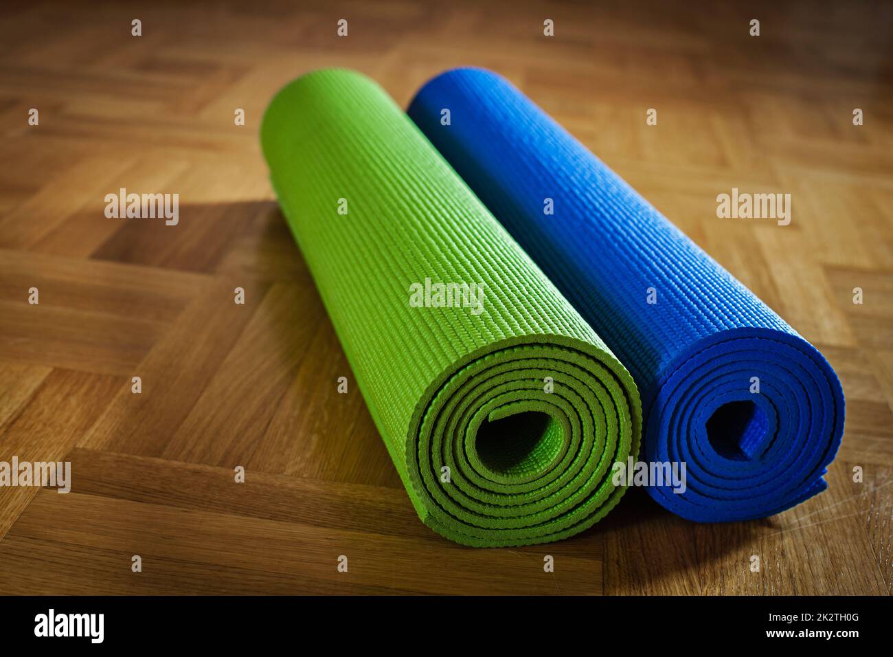 Yoga mat Stock Photo
