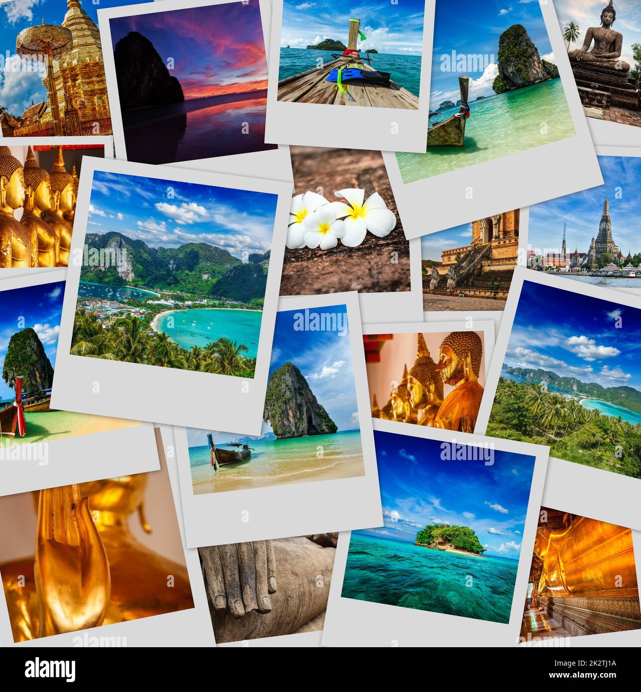 Collage of Thailand images Stock Photo