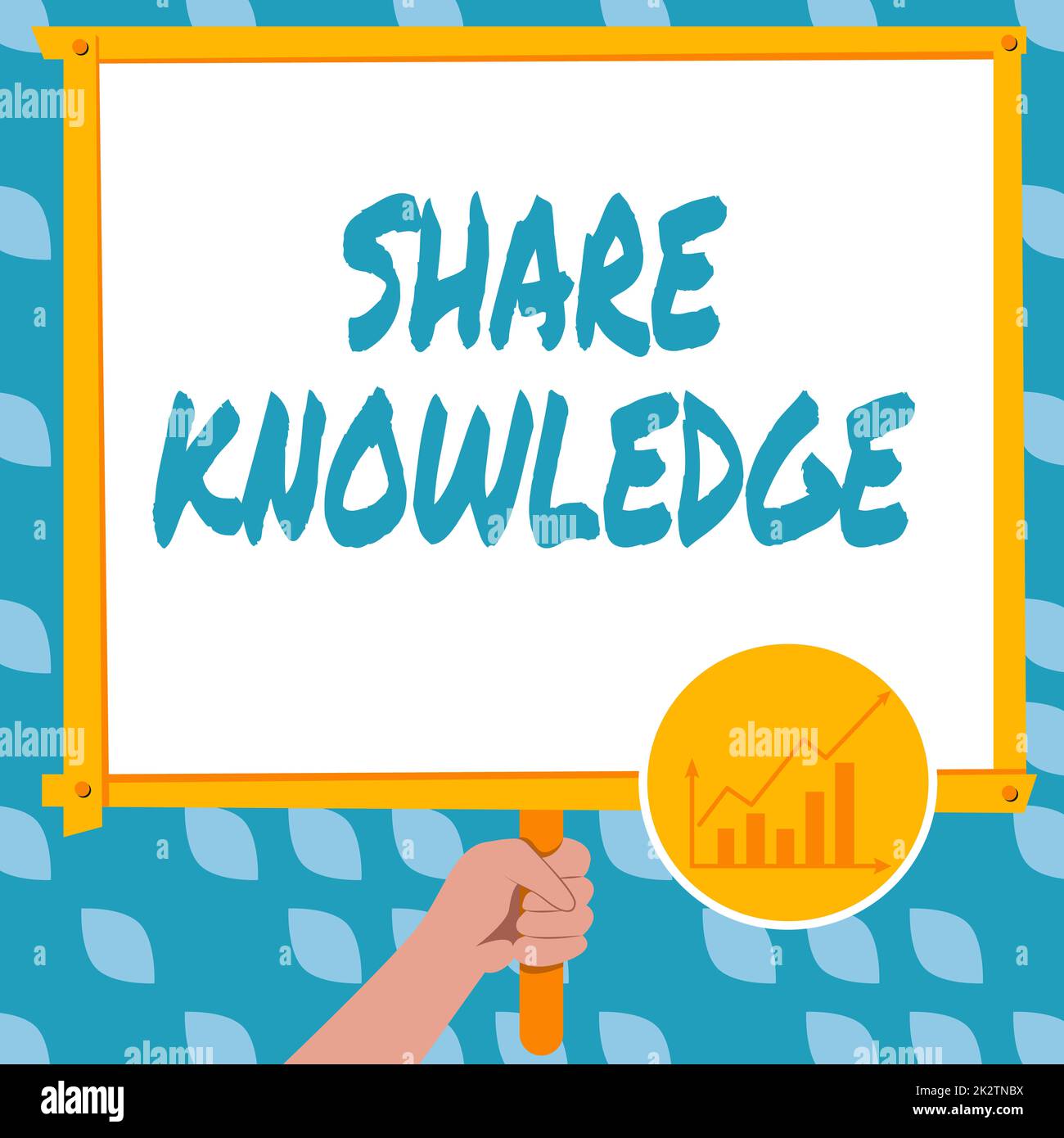 Writing displaying text Share Knowledge. Concept meaning teaching others what I learnt before Giving lectures Hand Holding Panel Board Displaying Latest Financial Growth Strategies. Stock Photo