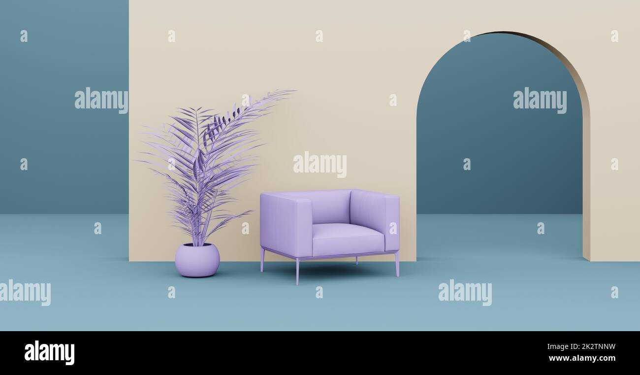 3d Abstract interior. Interior template Stock Photo - Alamy