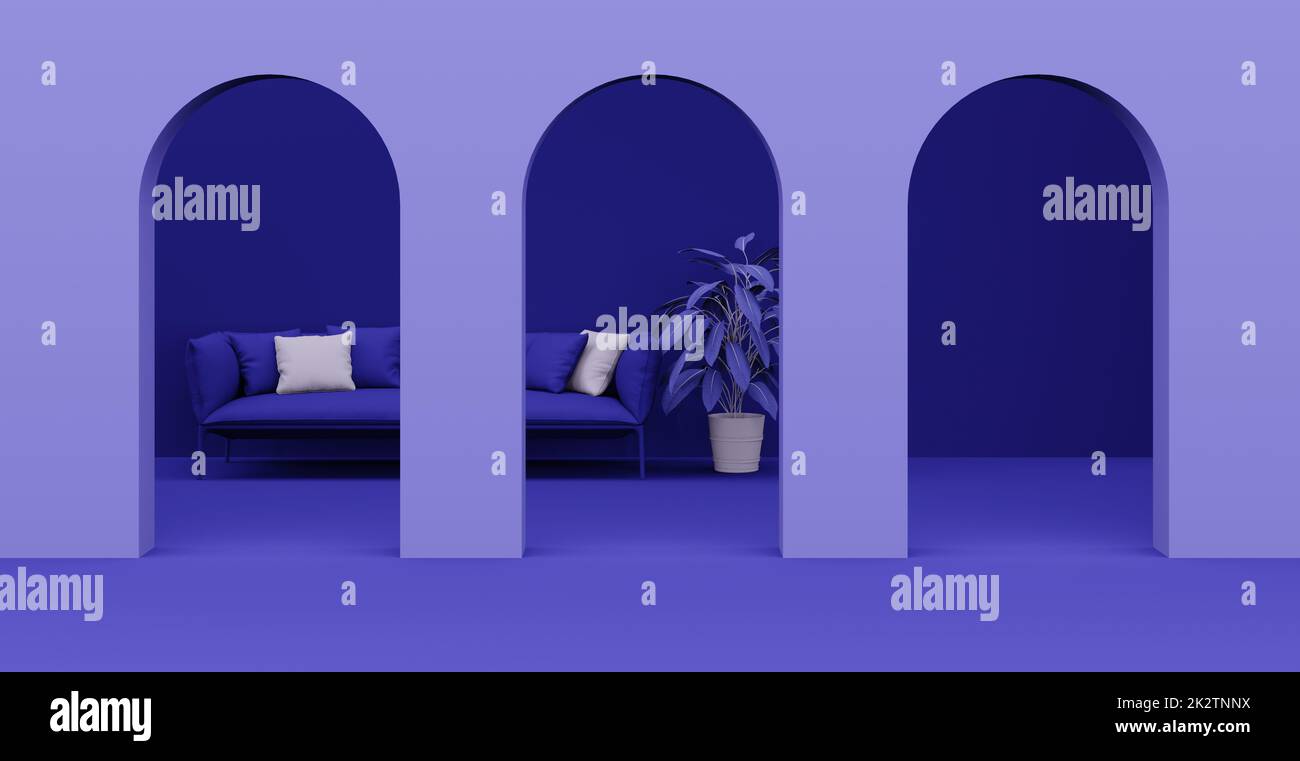 3d Abstract interior. Interior template Stock Photo - Alamy