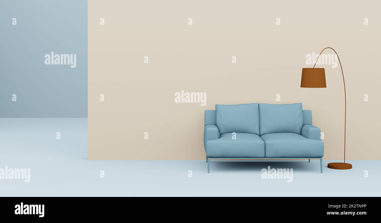 3d Abstract interior. Interior template. Stock Photo