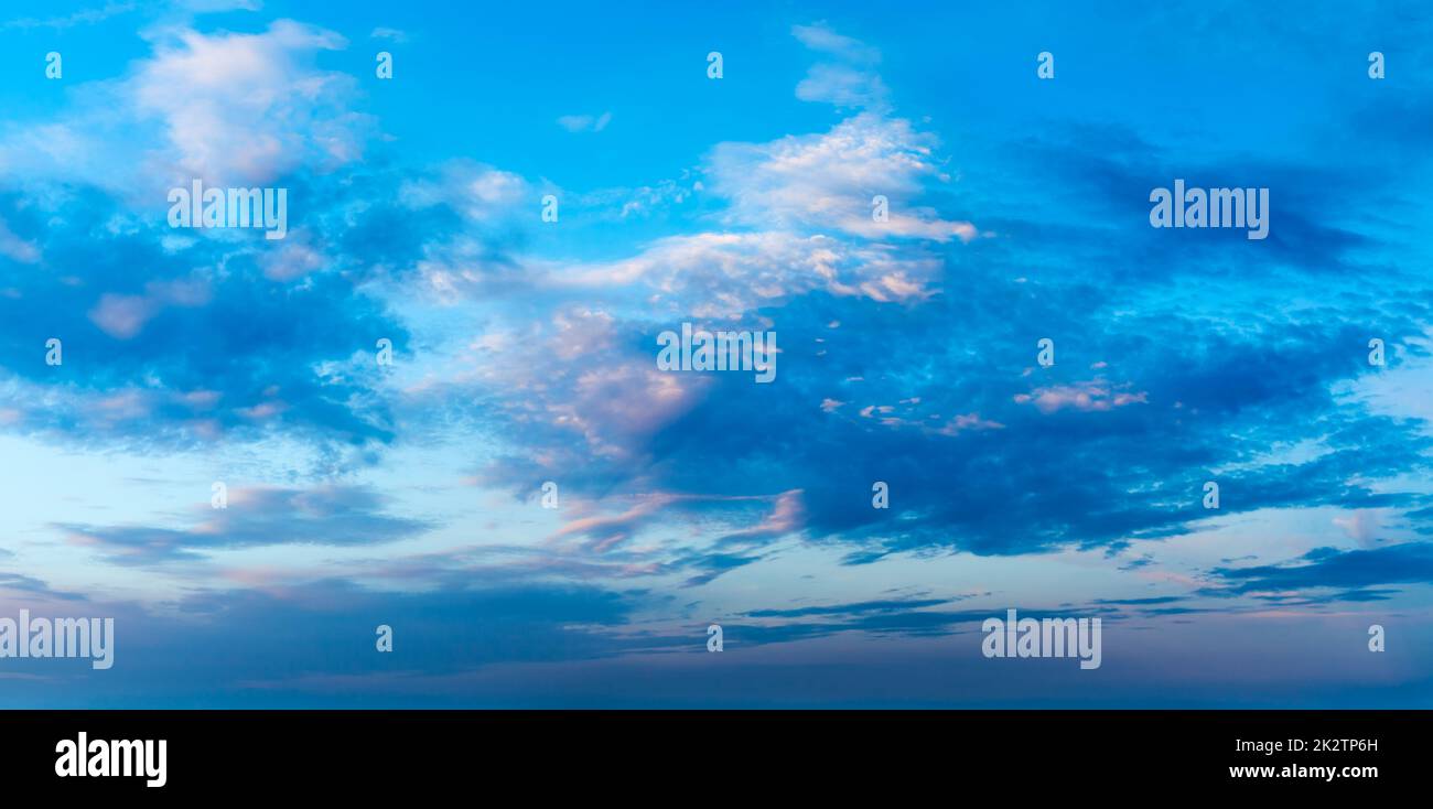 Evening sky with clouds Stock Photo