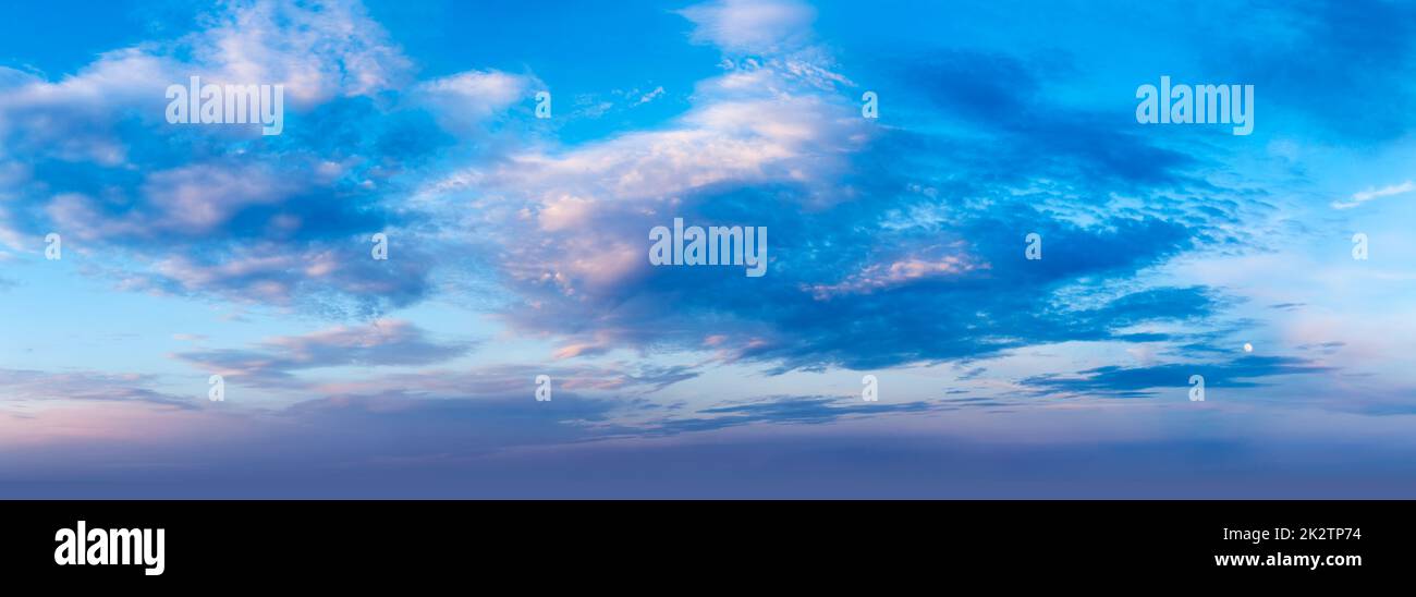 Evening sky with clouds Stock Photo