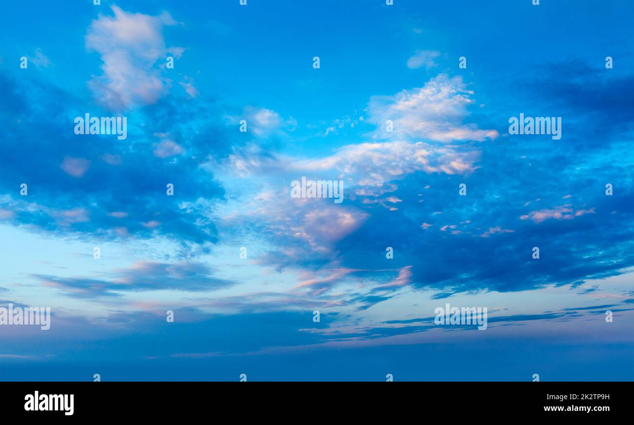 Evening sky with clouds Stock Photo