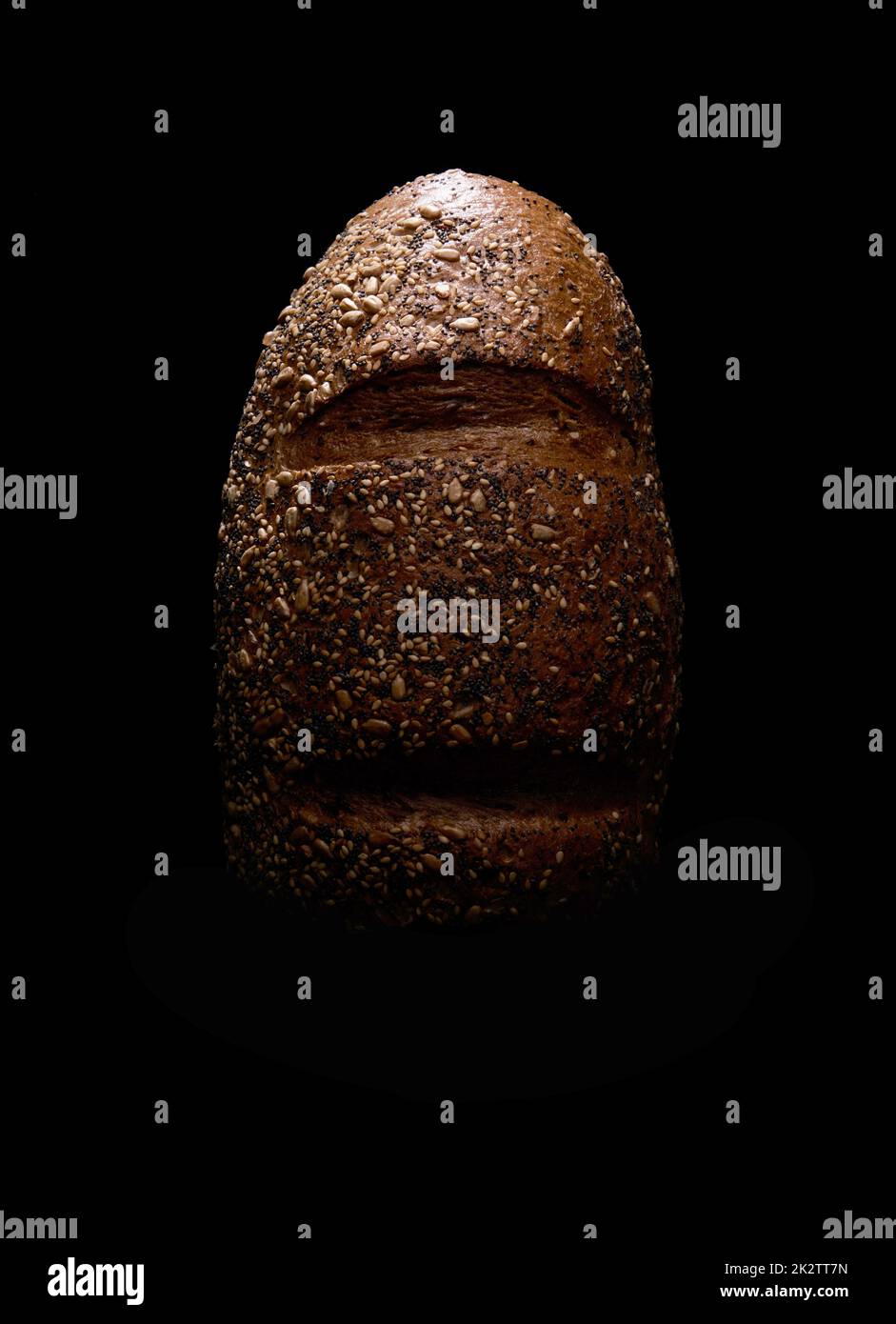 Ddark Bread Delicious bread in dark studio Stock Photo - Alamy