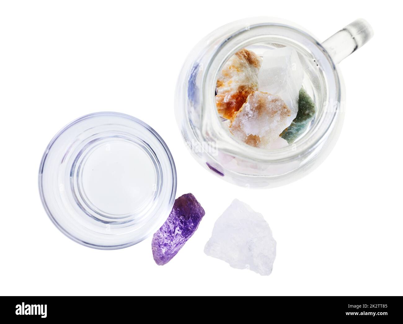 Mineral water stones in jug Stock Photo Alamy