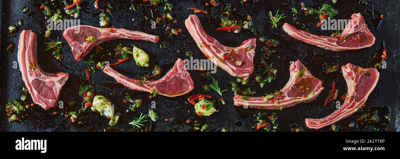 Uncooked Lamb Chops In Kitchen Stock Photo Alamy uncooked-lamb-chops-in-kitchen-stock-photo-alamy