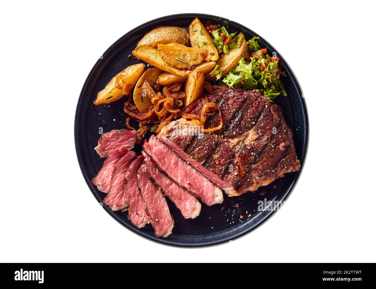 Steak potatoes dinner Cut Out Stock Images & Pictures - Alamy