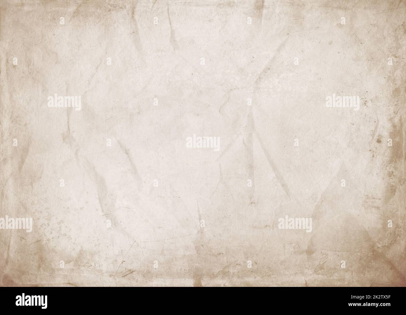 Old brown crumpled paper texture background Stock Photo