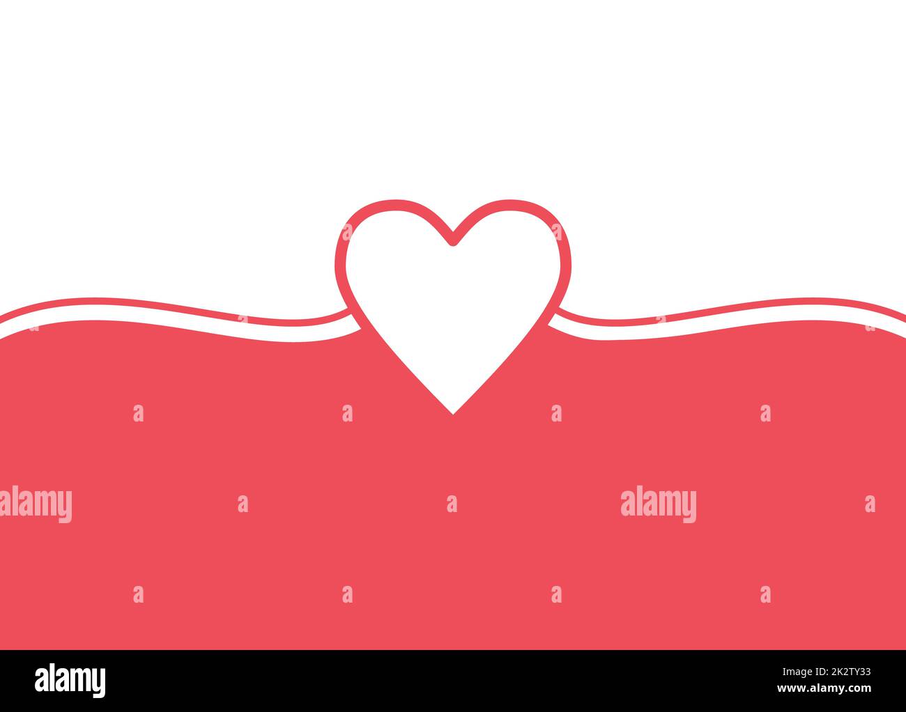 Greeting card with heart in pink and white Stock Photo - Alamy