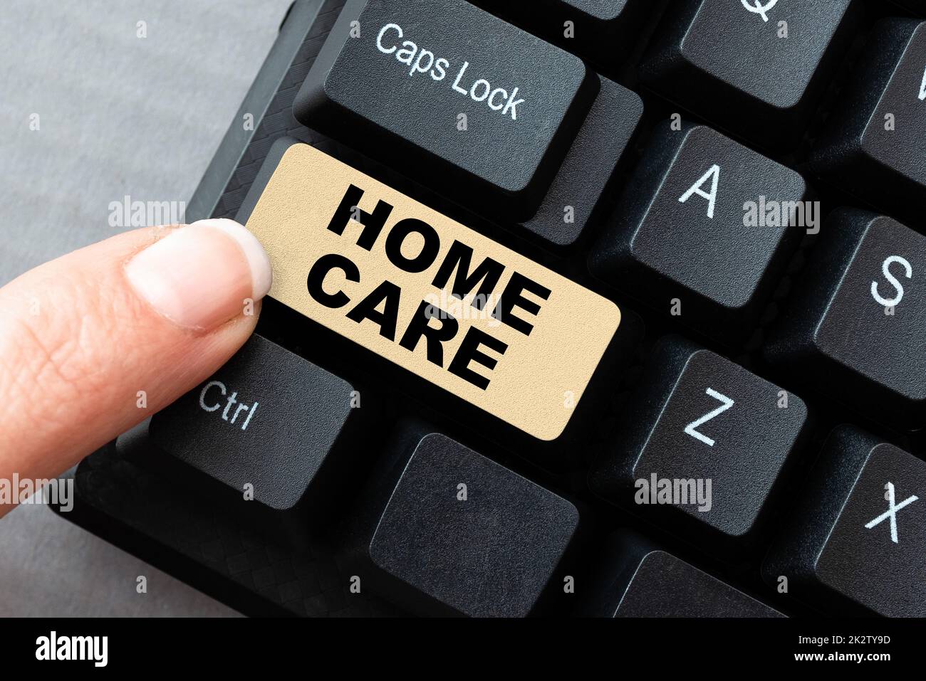 Conceptual display Home Care. Concept meaning Place where showing can get the best service of comfort rendered -48796 Stock Photo