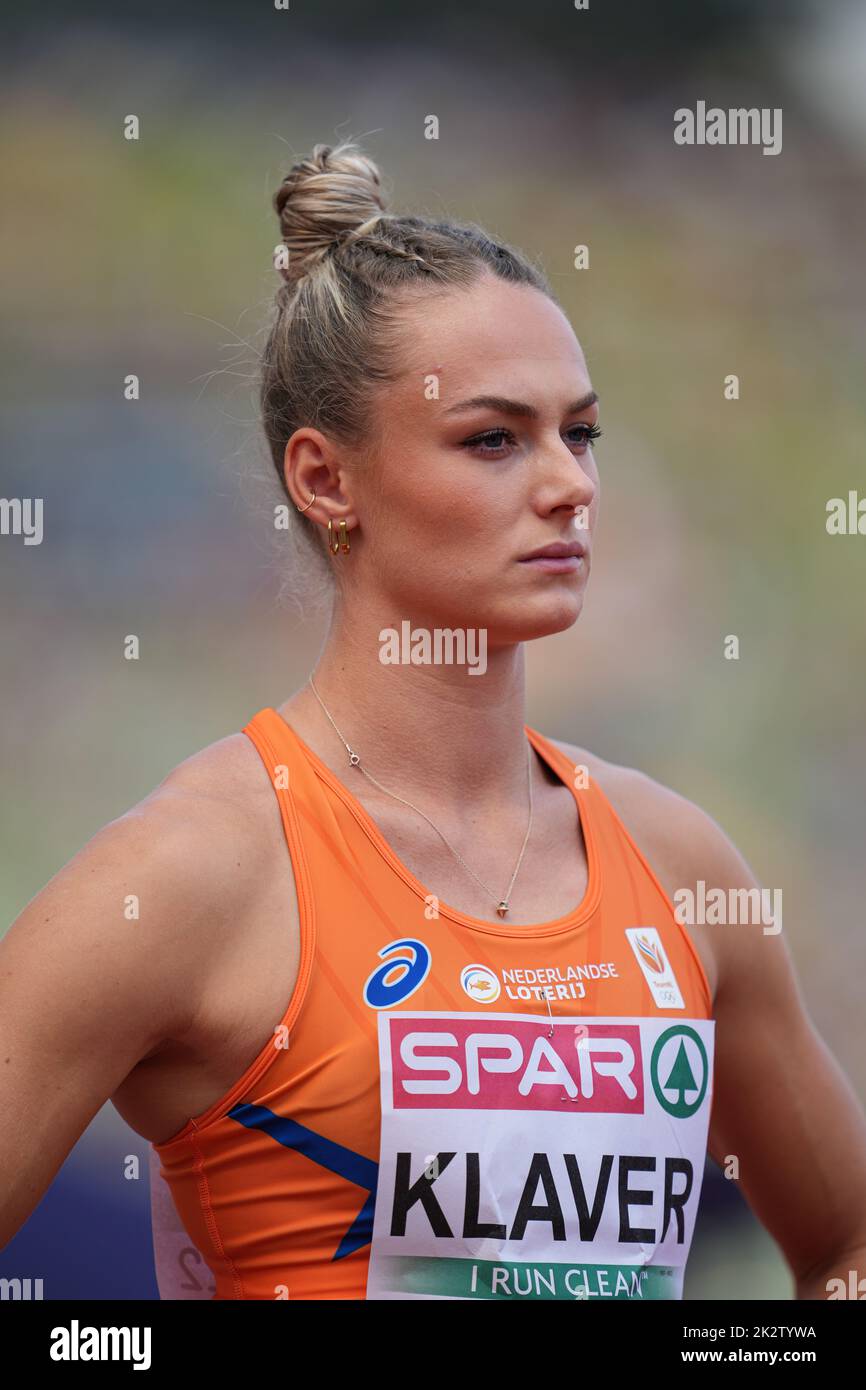Lieke Klaver participating in the 400 meters of the European Athletics ...