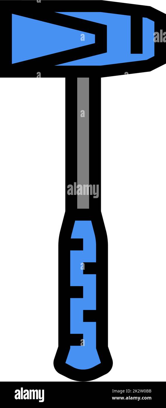 splitting maul hammer tool color icon vector illustration Stock Vector ...