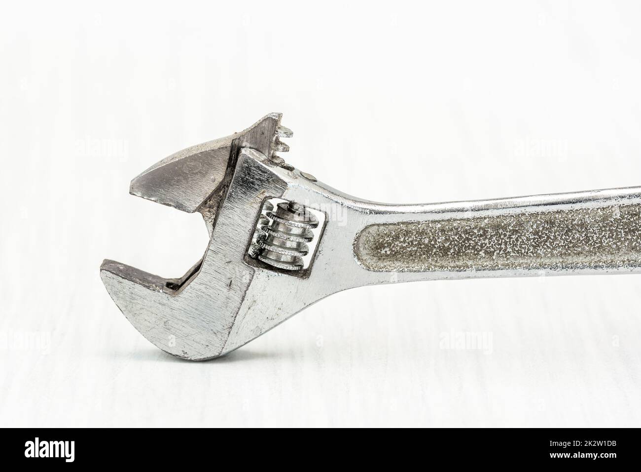 Adjustable metal wrench Stock Photo
