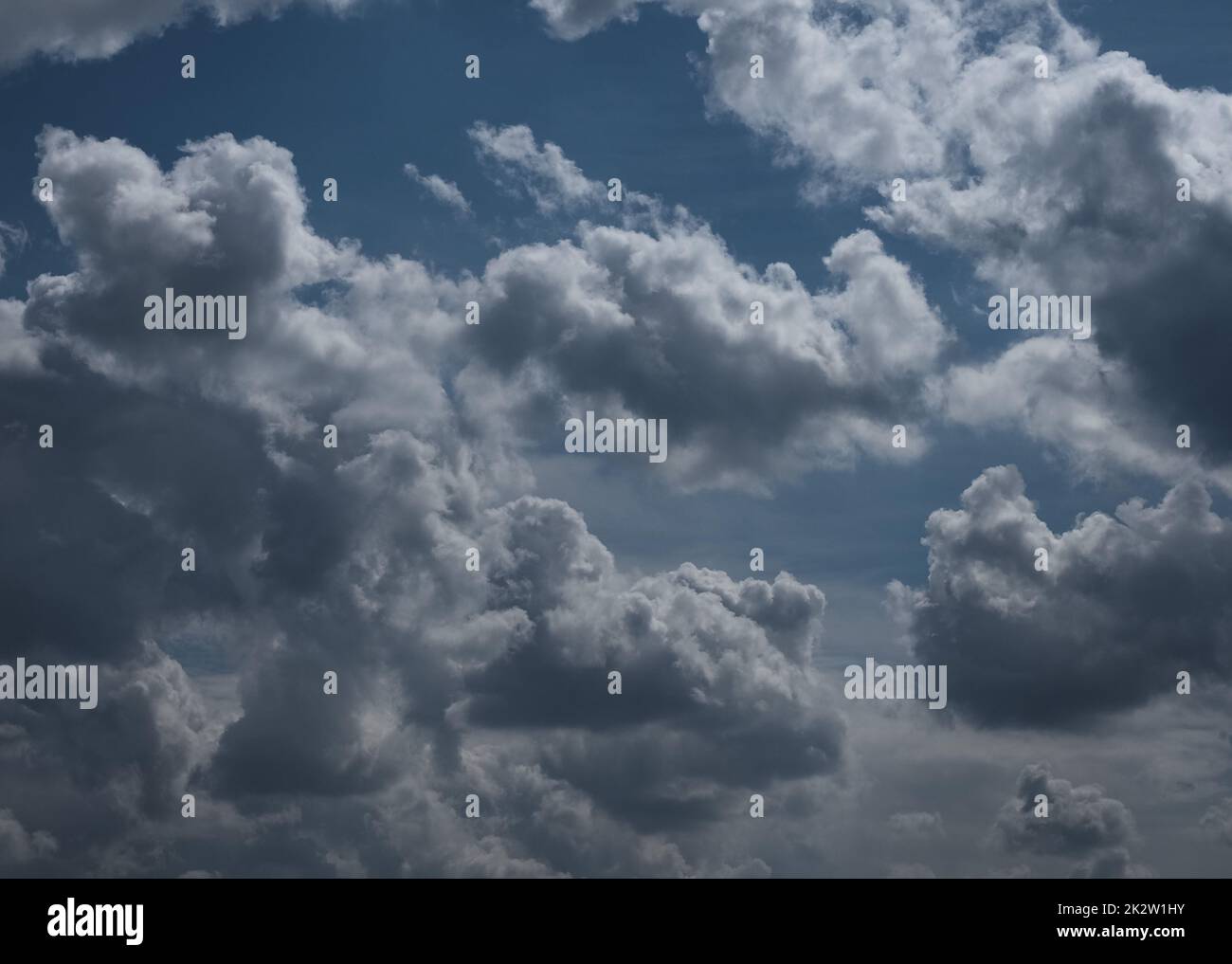 dramatic blue sky with clouds background Stock Photo - Alamy