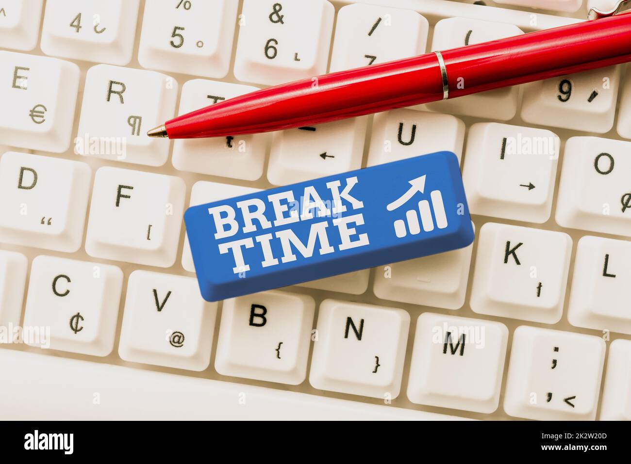 Handwriting text Break Time. Business showcase Period of rest or recreation after doing of certain work -48975 Stock Photo