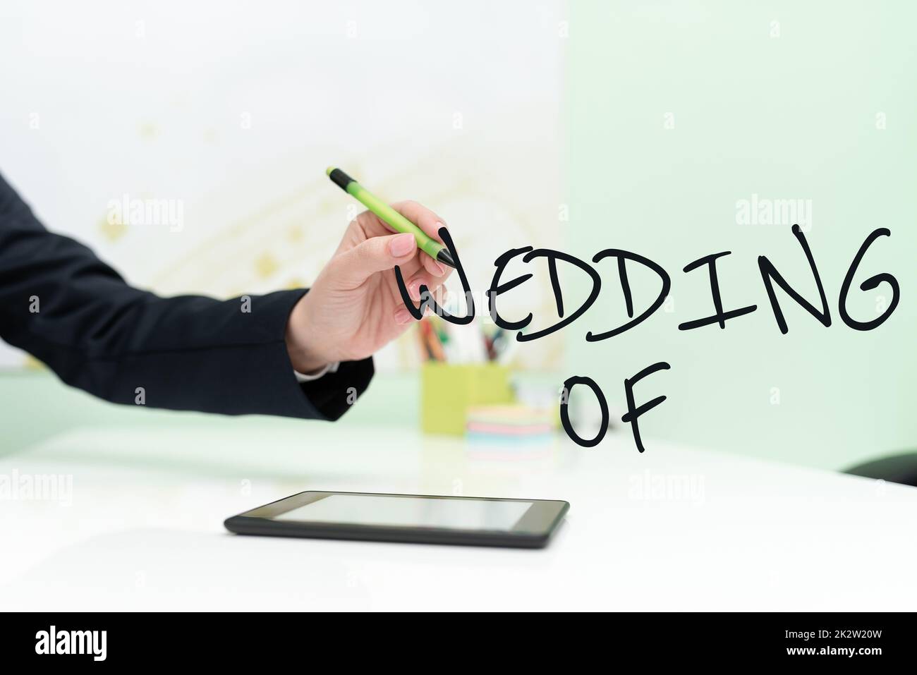 Text showing inspiration Wedding Of. Business overview announcing that man and now as married couple forever -47083 Stock Photo