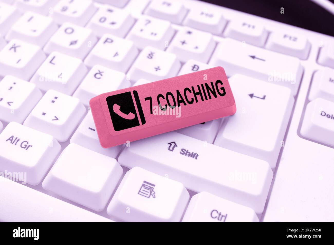 Text sign showing 7 Coaching. Business showcase Refers to a number of figures regarding business to be succesful -49060 Stock Photo