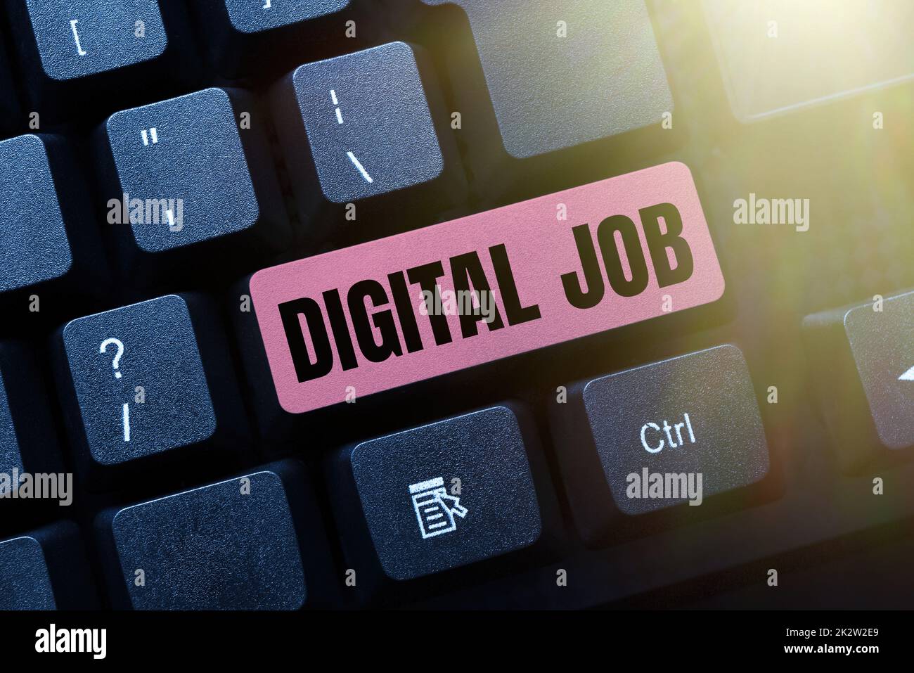 Sign displaying Digital Job. Business approach get paid task done through and personal