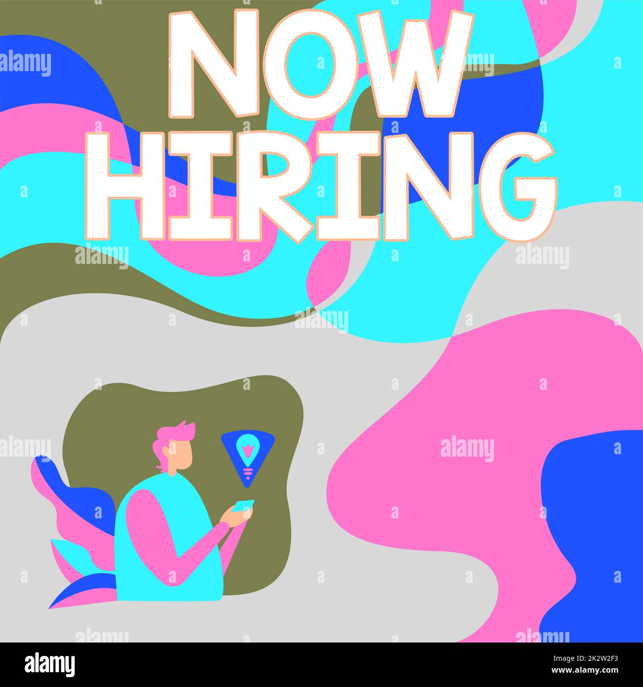Text sign showing Now Hiring. Concept meaning announcing that certain