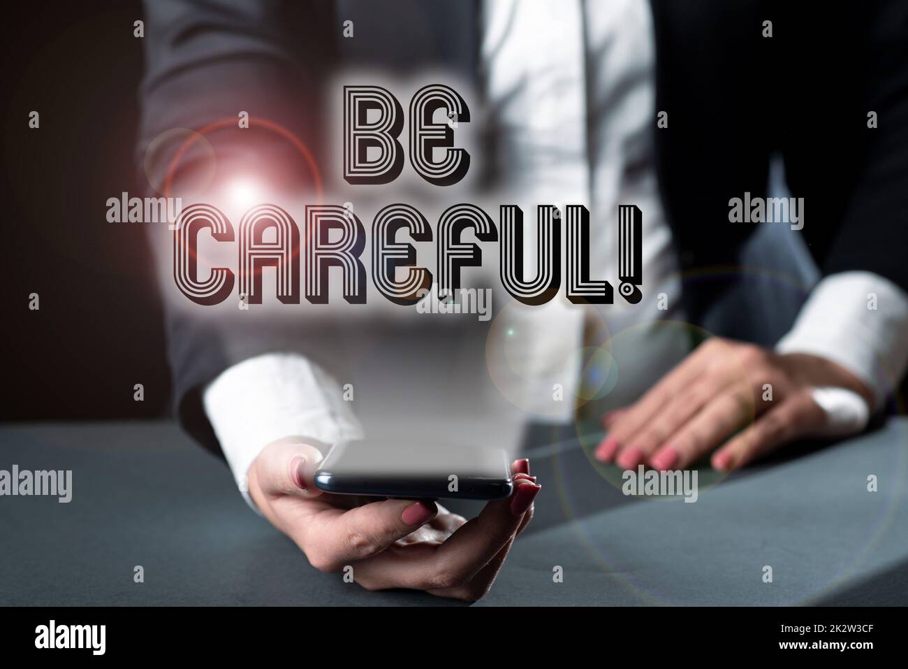 Inspiration showing sign Be Careful. Conceptual photo making sure of avoiding potential danger mishap or harm -48731 Stock Photo