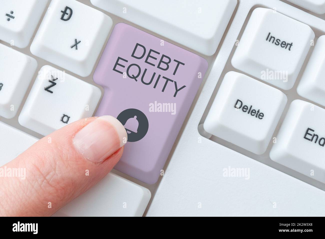 Inspiration showing sign Debt Equity. Word Written on dividing companys total liabilities by its stockholders -49121 Stock Photo
