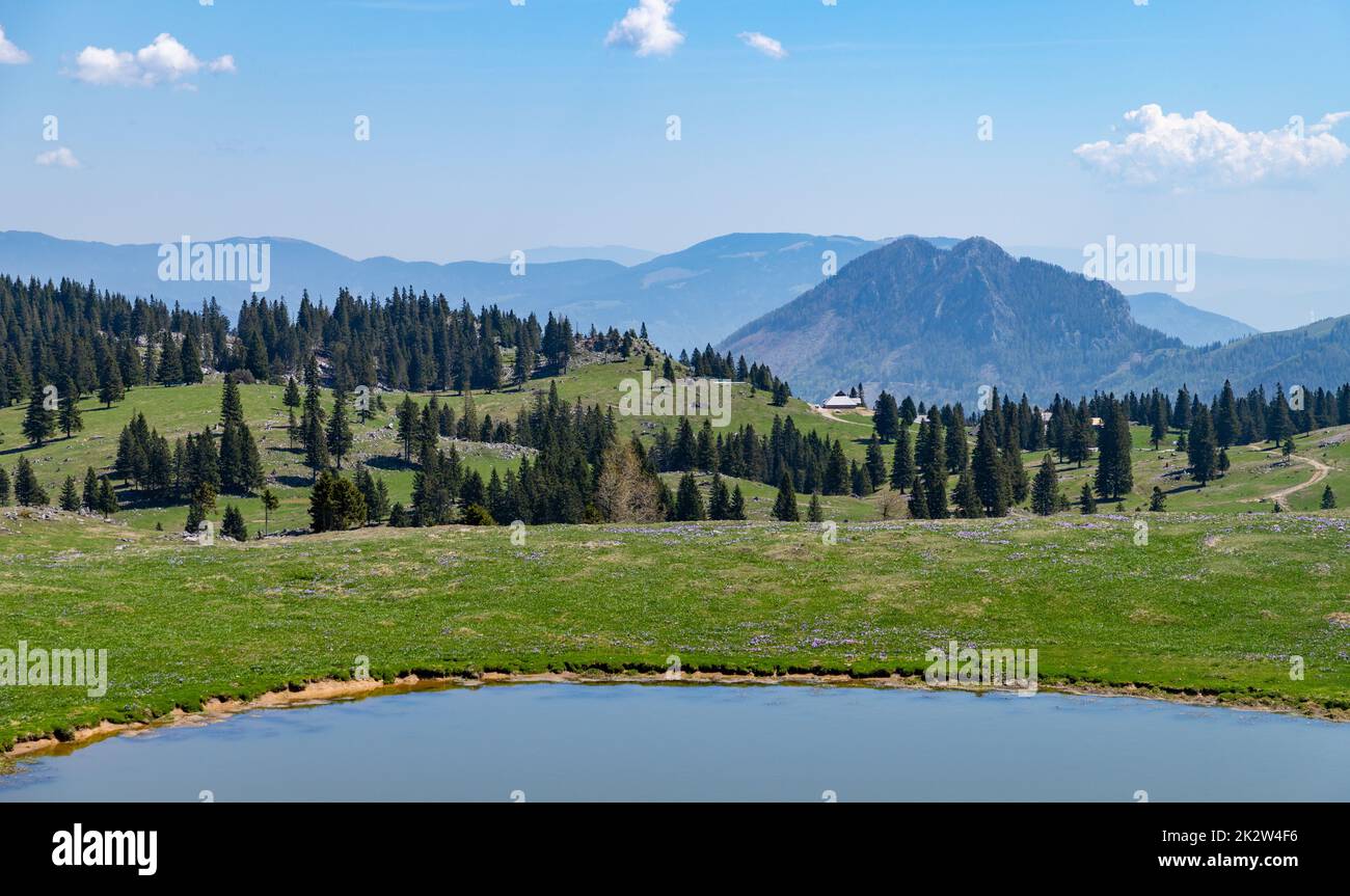 Velika Planina Landscape Stock Photo