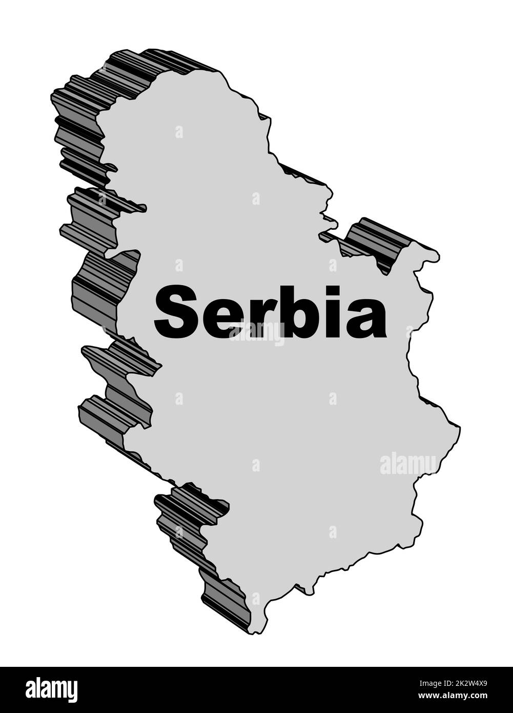 Serbia 3D Map Stock Photo Alamy Serbia 3d map stock photo alamy