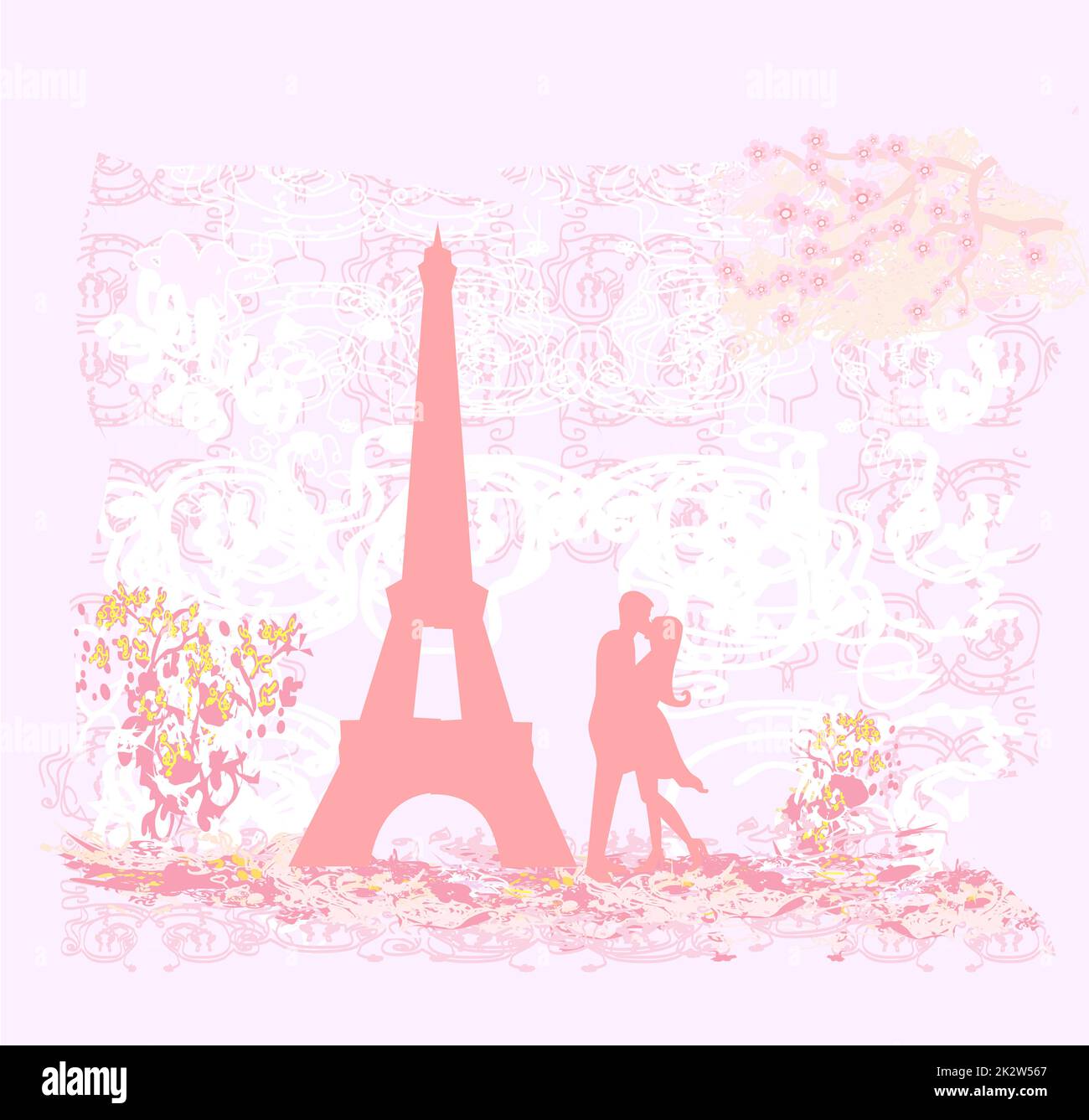 Photo inspiration: Visual Reference: Romantic Couple Silhouette Paris Kissing Near Eiffel Tower Hi Res