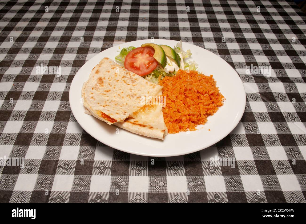 Traditional Mexican Quesadilla Stock Photo Alamy