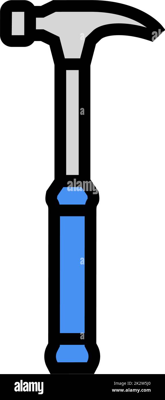 claw hammer tool color icon vector illustration Stock Vector Image ...