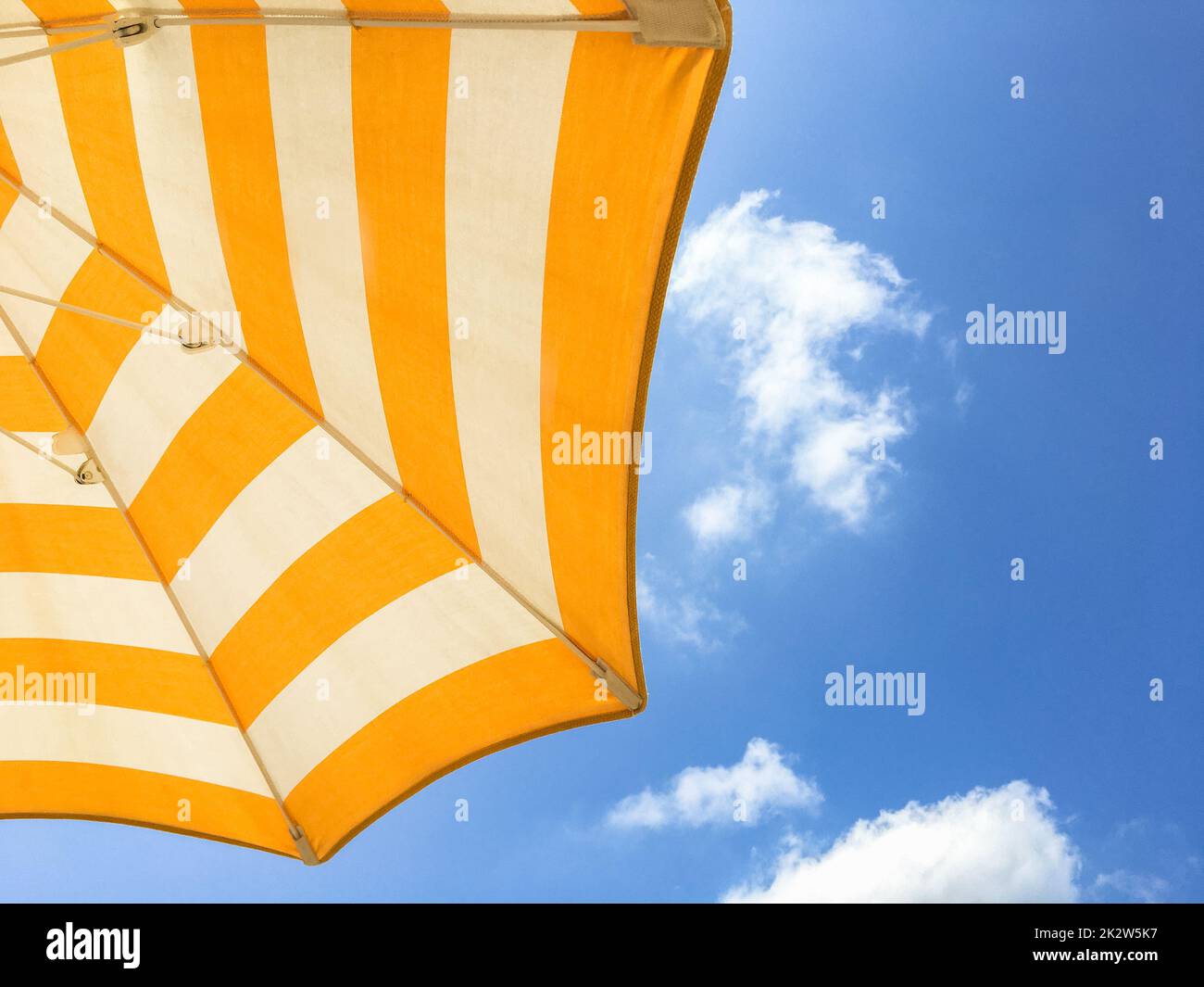 Red white blue parasol beach hires stock photography and images Alamy