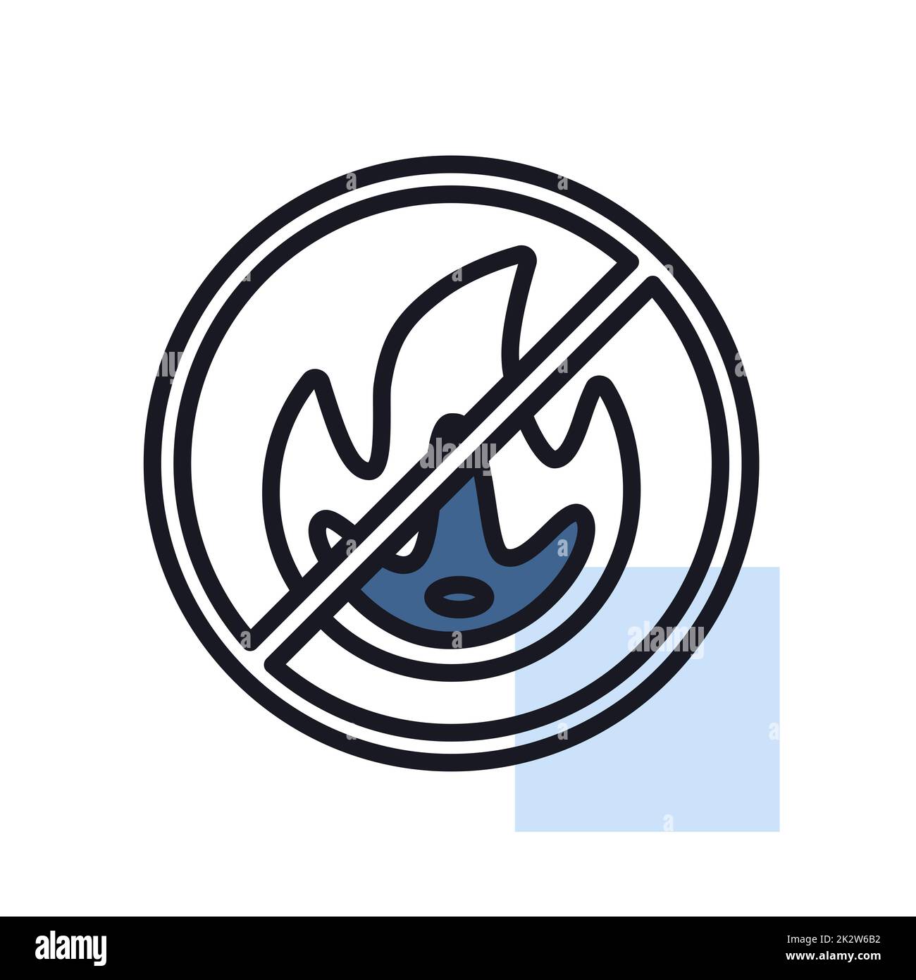No Fire flame sign vector icon Stock Photo Alamy