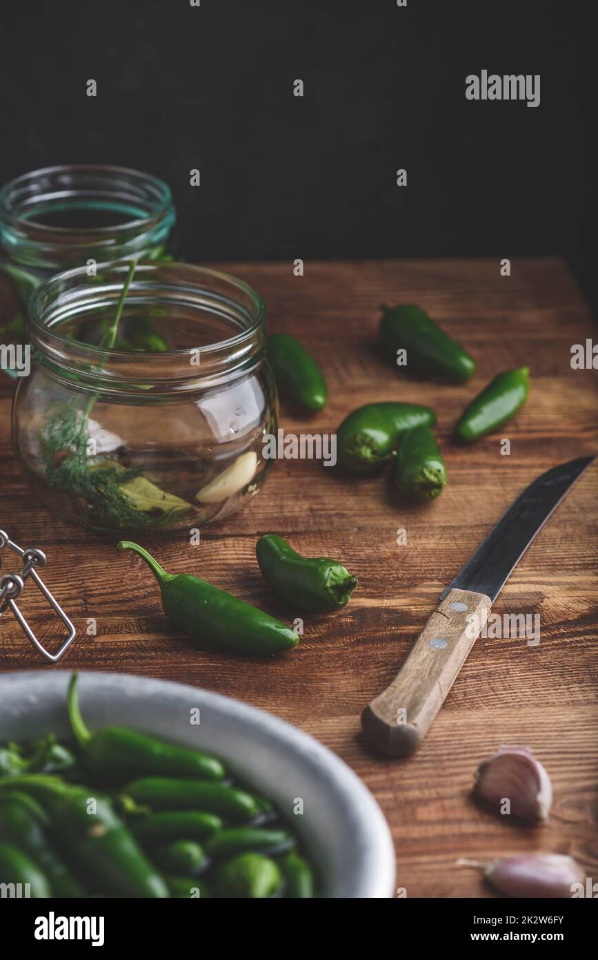 Jalapeno Peppers for Canning Stock Photo Alamy