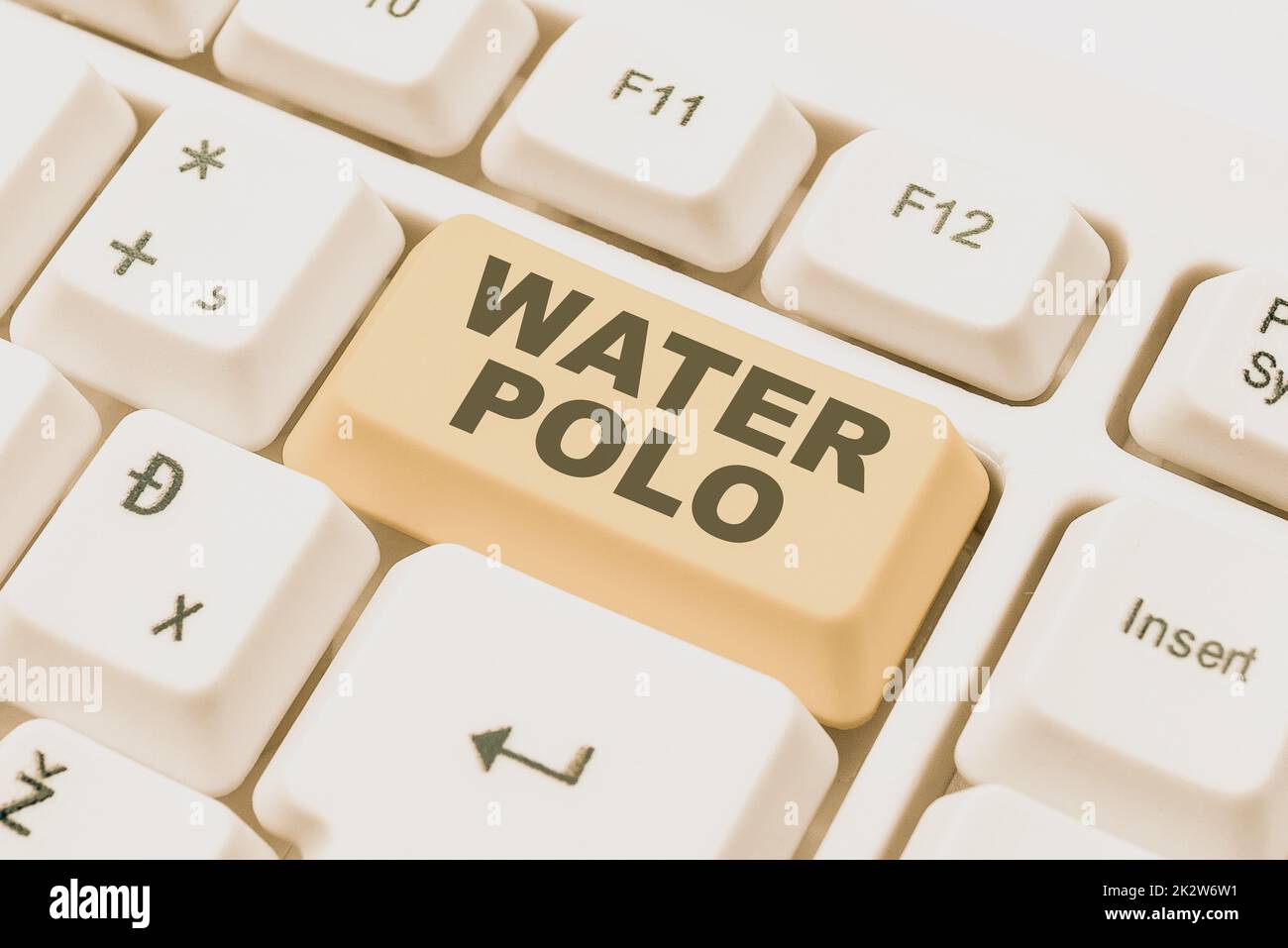 Hand writing sign Water Polo. Concept meaning competitive team sport