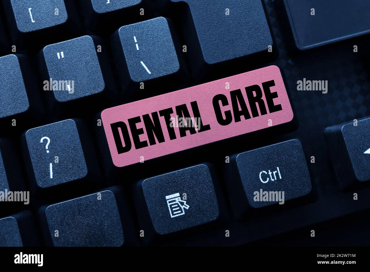 Hand writing sign Dental Care. Word Written on maintenance of healthy teeth or to keep it clean for future -49066 Stock Photo